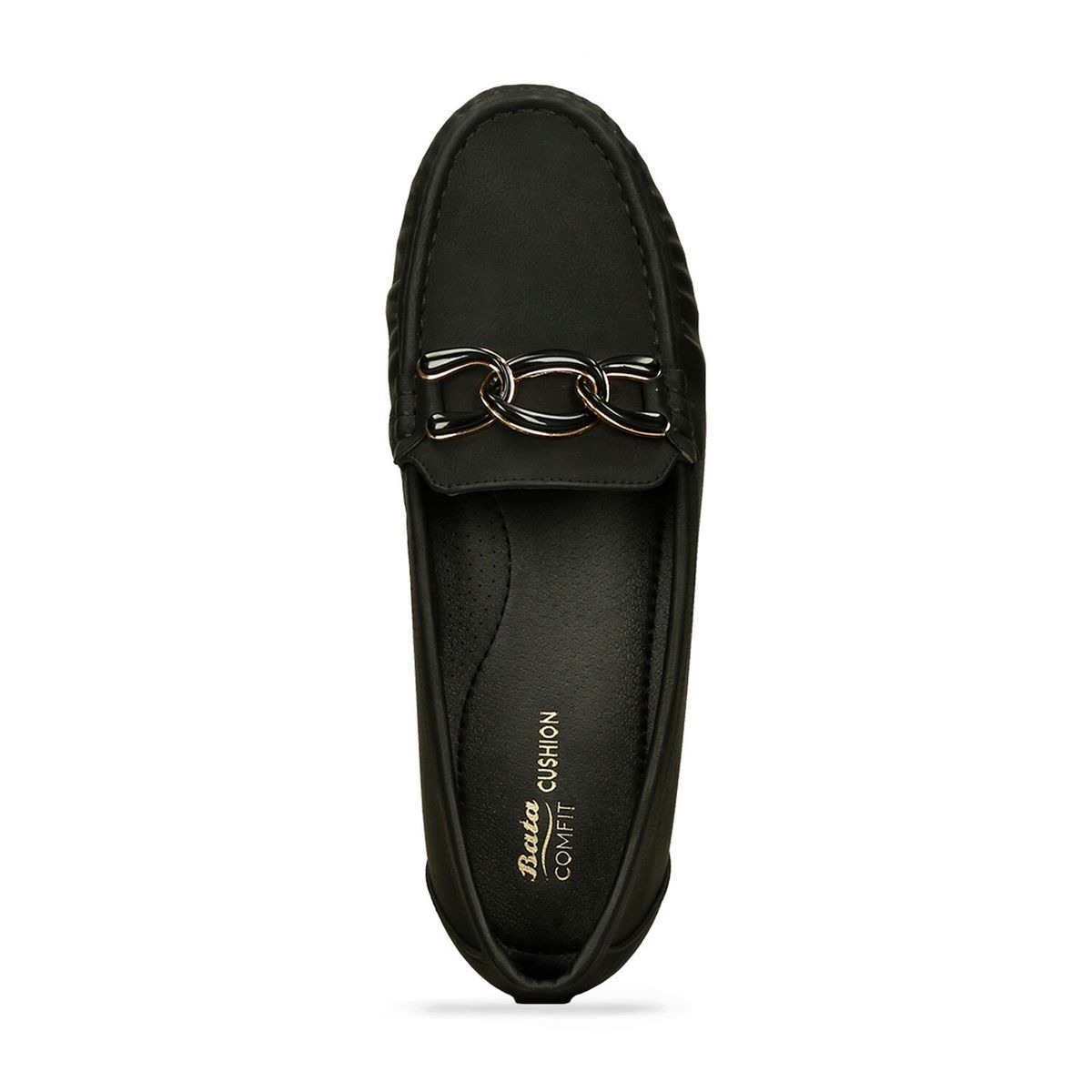 BATA - Mocasines Para Mujer Bata Comfit Negro Irma Flat