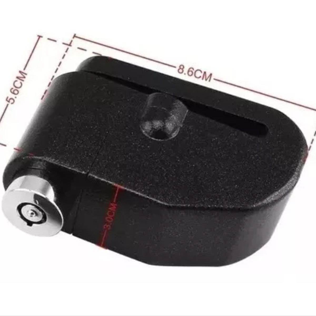 GENERICO - Candado Para Moto Freno De Disco + Alarma Bloqueo Antirrobo