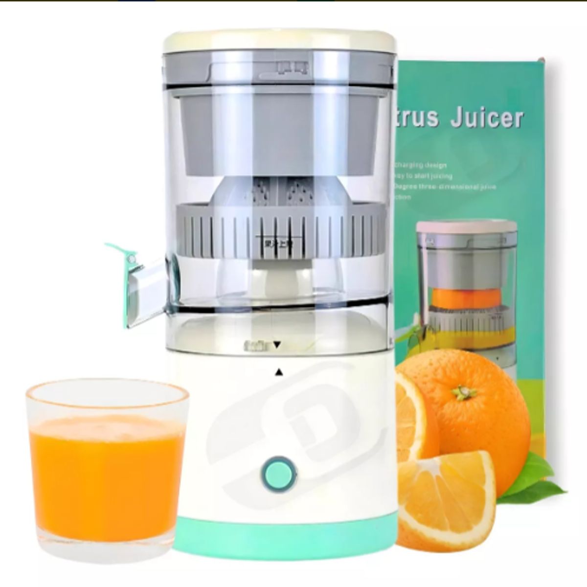 GENERICO - Exprimidor de jugo USB portátil Suqueira potente de color blanco