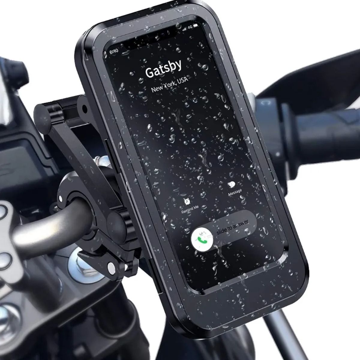 GENERICO - Soporte Celular Moto Impermeable Estuche Bicicleta