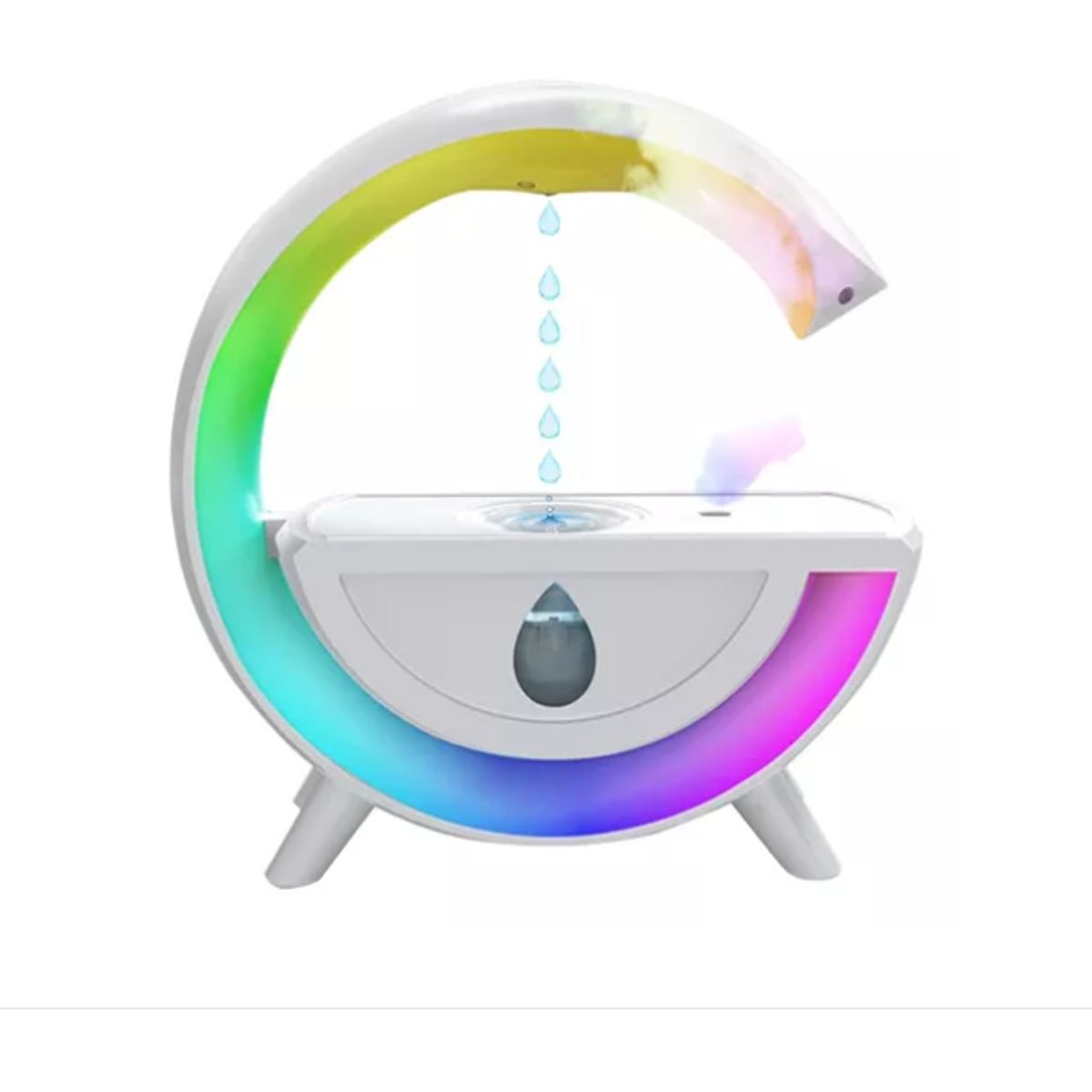 GENERICO - Humidificador Antigravedad RGB Creativo En Forma De G