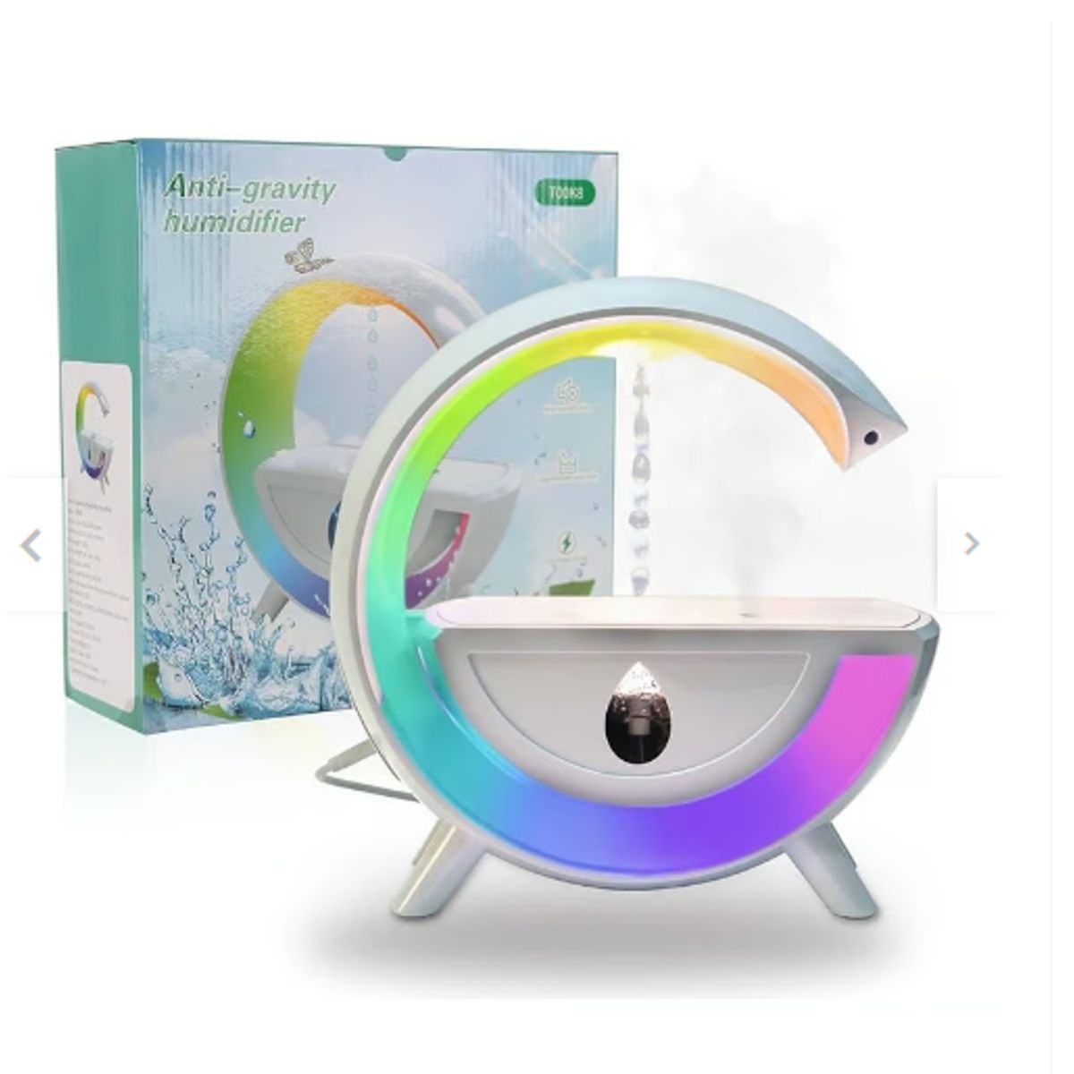 GENERICO - Humidificador Antigravedad RGB Creativo En Forma De G