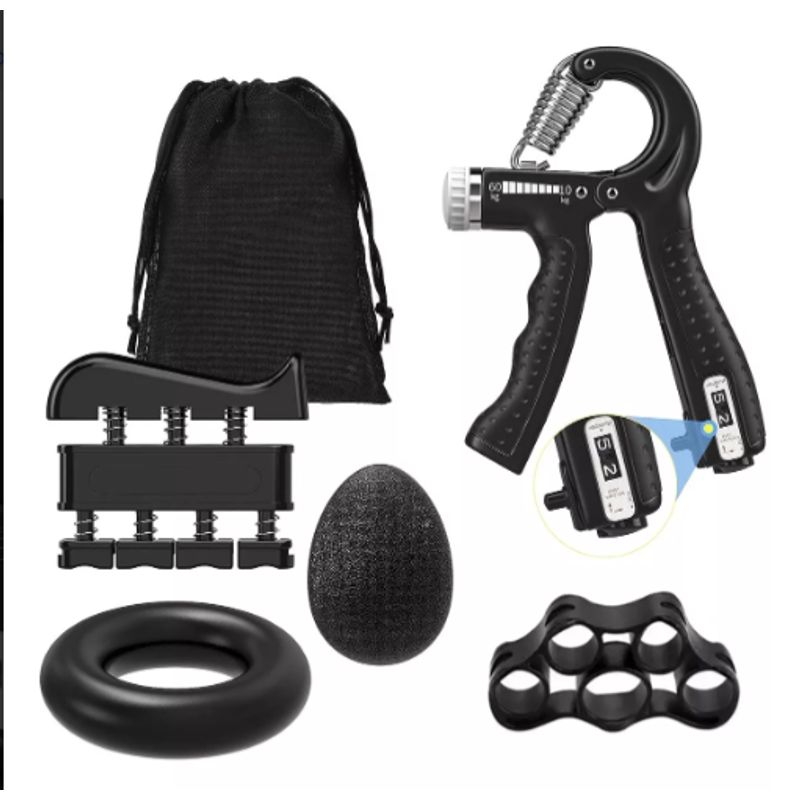 GENERICO - Kit Hand Grip Ejercitadores Mano Muñeca Antebrazo Graduable