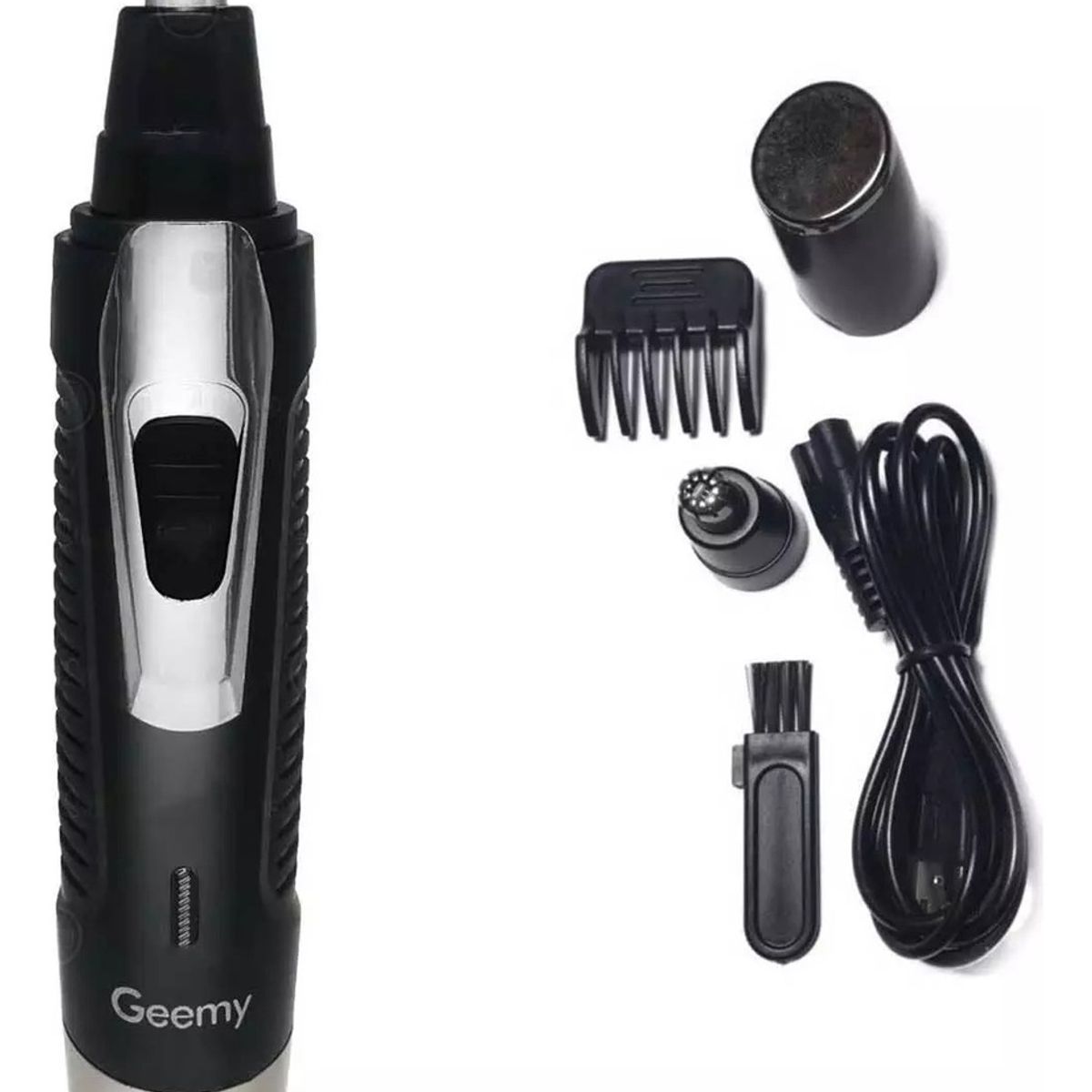 GEMEI GEEMY - Maquina Rasurar Patillera Corta Vello Nariz Recargable 2en1