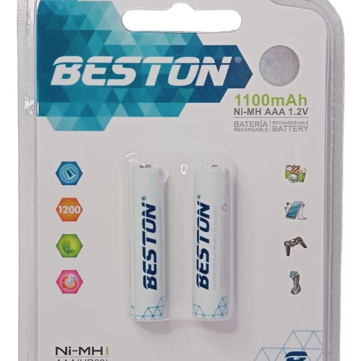 BESTON - Bateria Recargable Aaa 1.2v Beston 1100 Mah Hr03