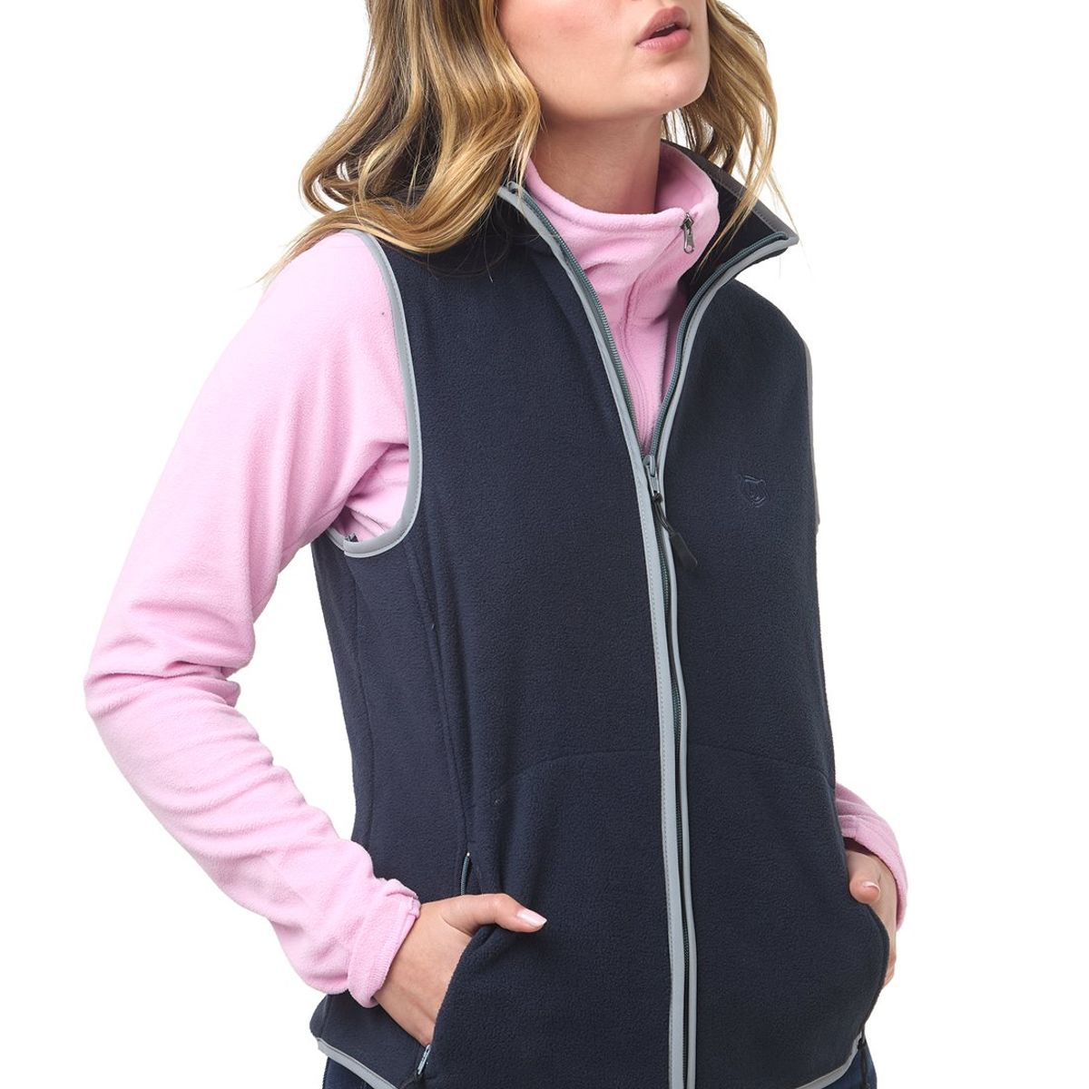 SANTANA - Chaleco Térmico Mujer Laguna de Tota Azul Oscuro