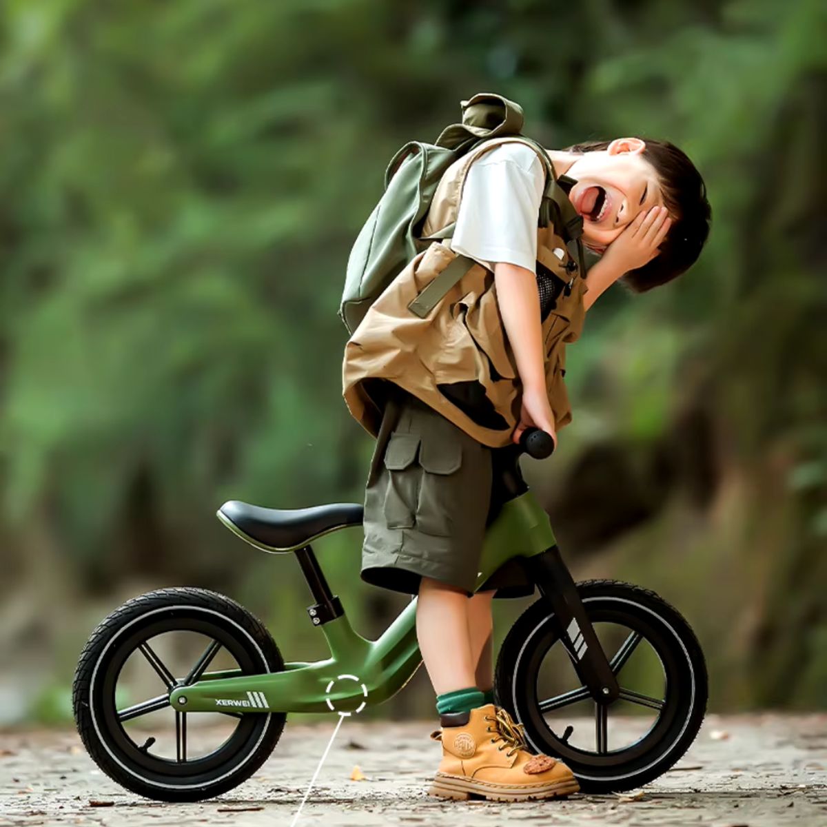 GENERICO - Bicicleta Por Impulso Para Niños Marca Kemanqi 3 A 6 Años