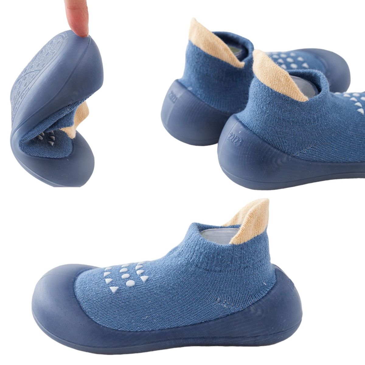 MULTIPLACE COLOMBIA - Zapatos Media Silicona Para bebes 6-9 M goma Antideslizante-