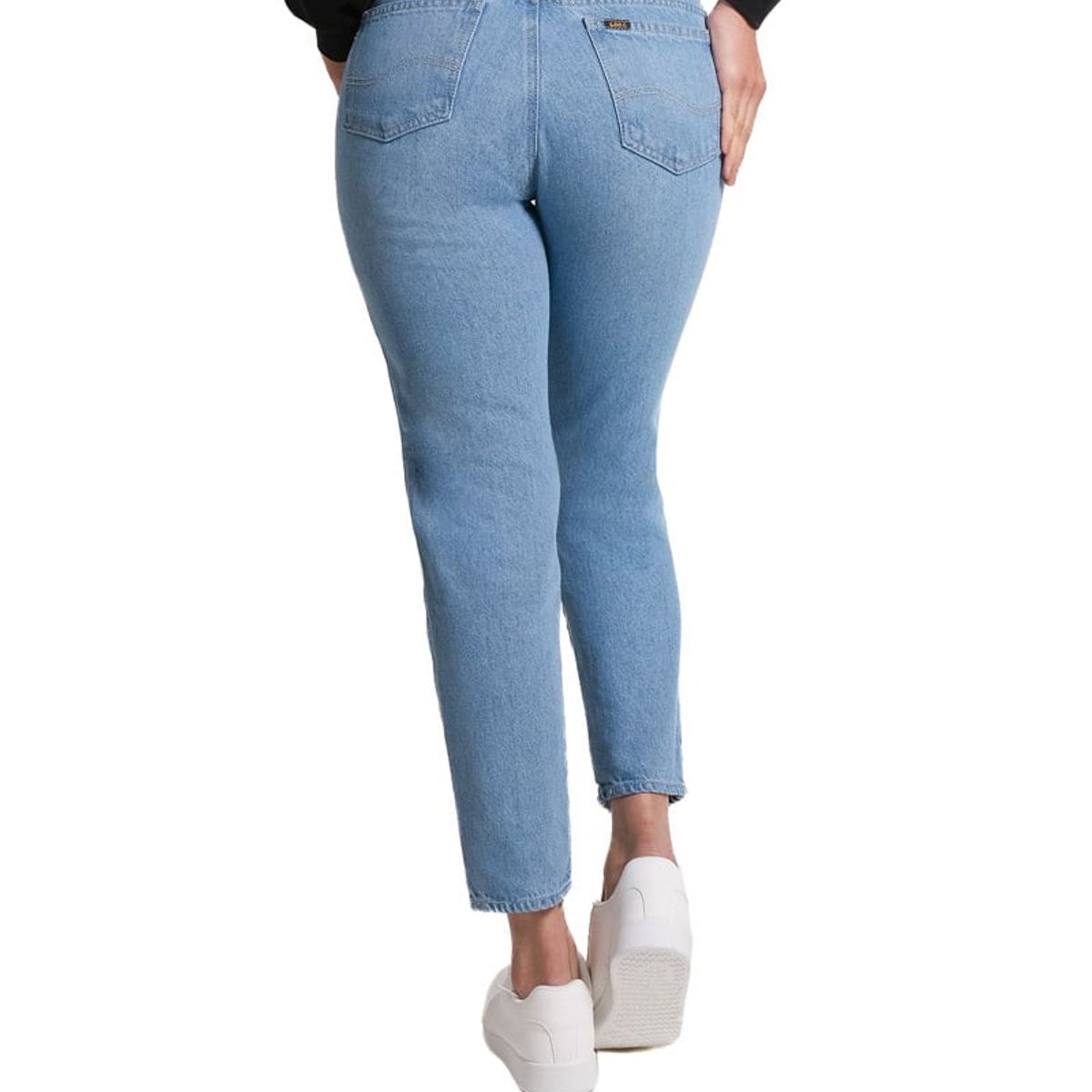 LEC LEE - Jean Mom fit para mujer color azul claro
