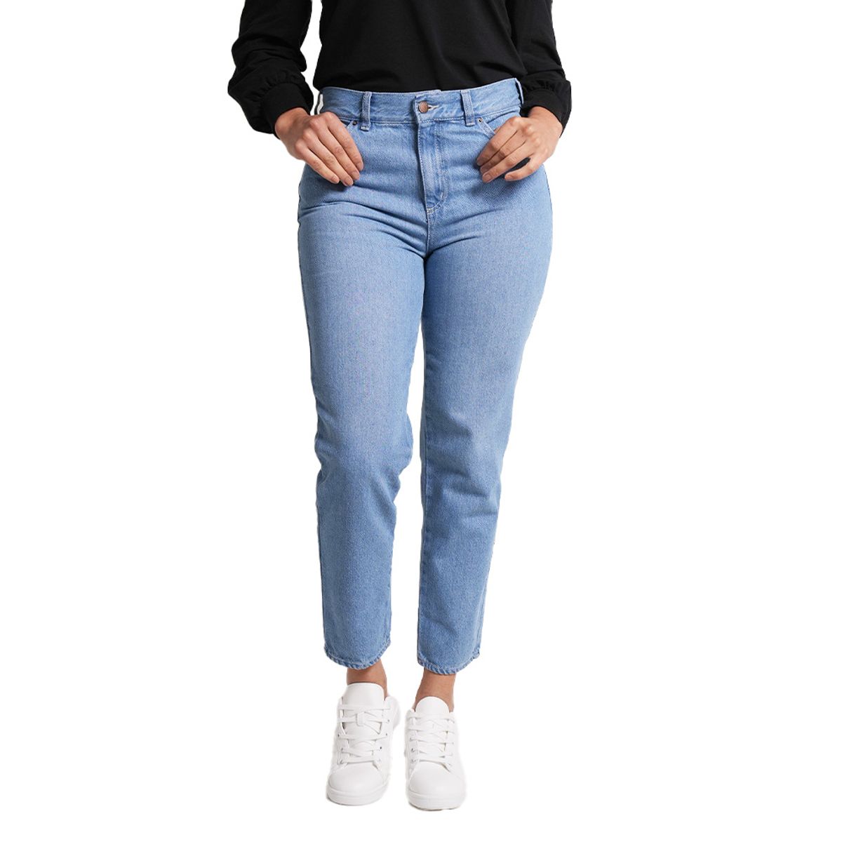 LEC LEE - Jean Mom fit para mujer color azul claro