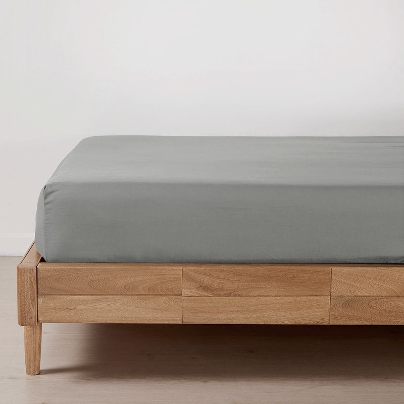 DISTRIHOGAR - Sábana Ajustable Mix And Match 150 Hilos Gris King