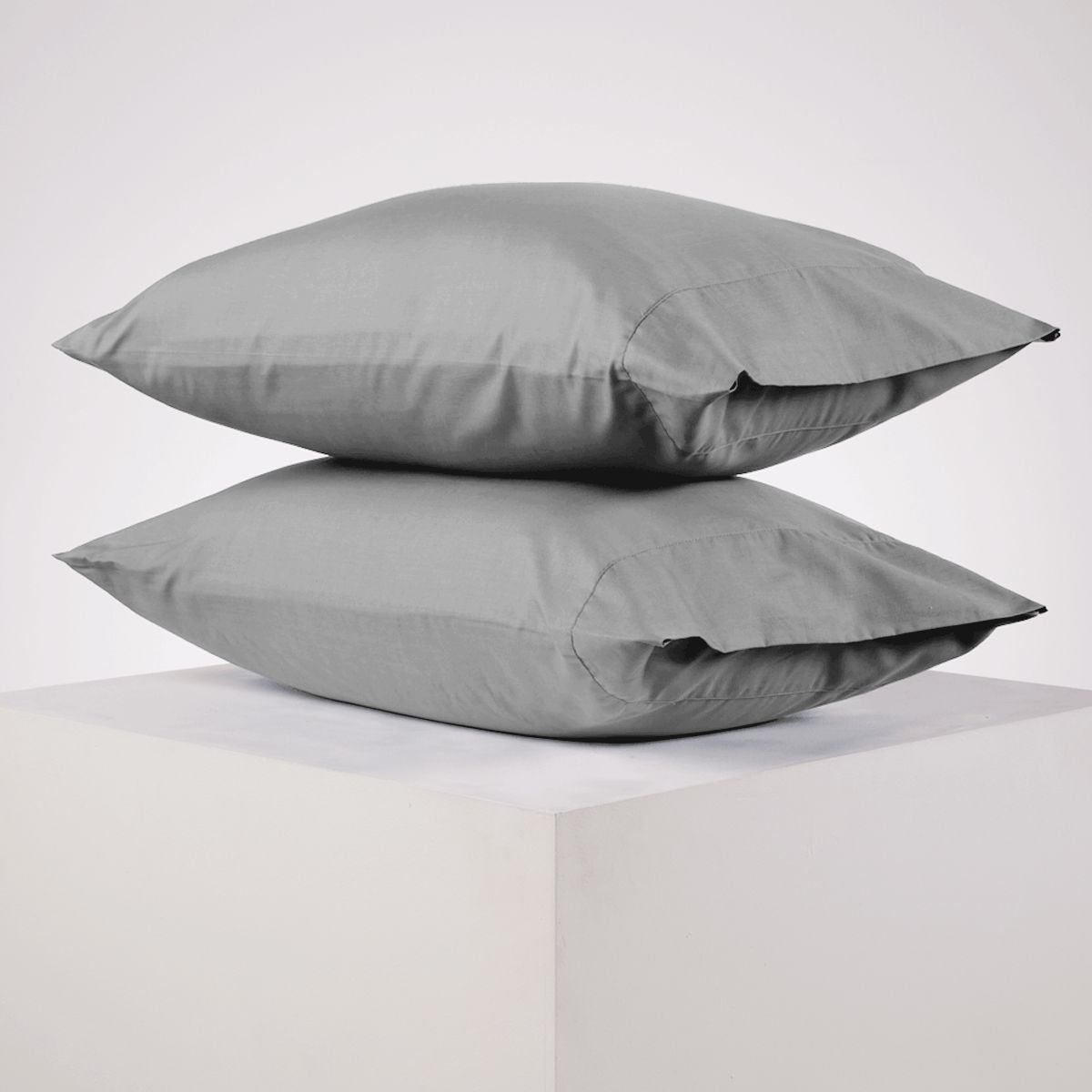 DISTRIHOGAR - Set x 2 Fundas Mix And Match 150 Hilos Gris 50 x 90 cm