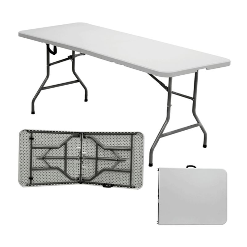 GENERICO - Mesa Portafolio Plegable 180cm Tipo Maleta Exterior Jardin