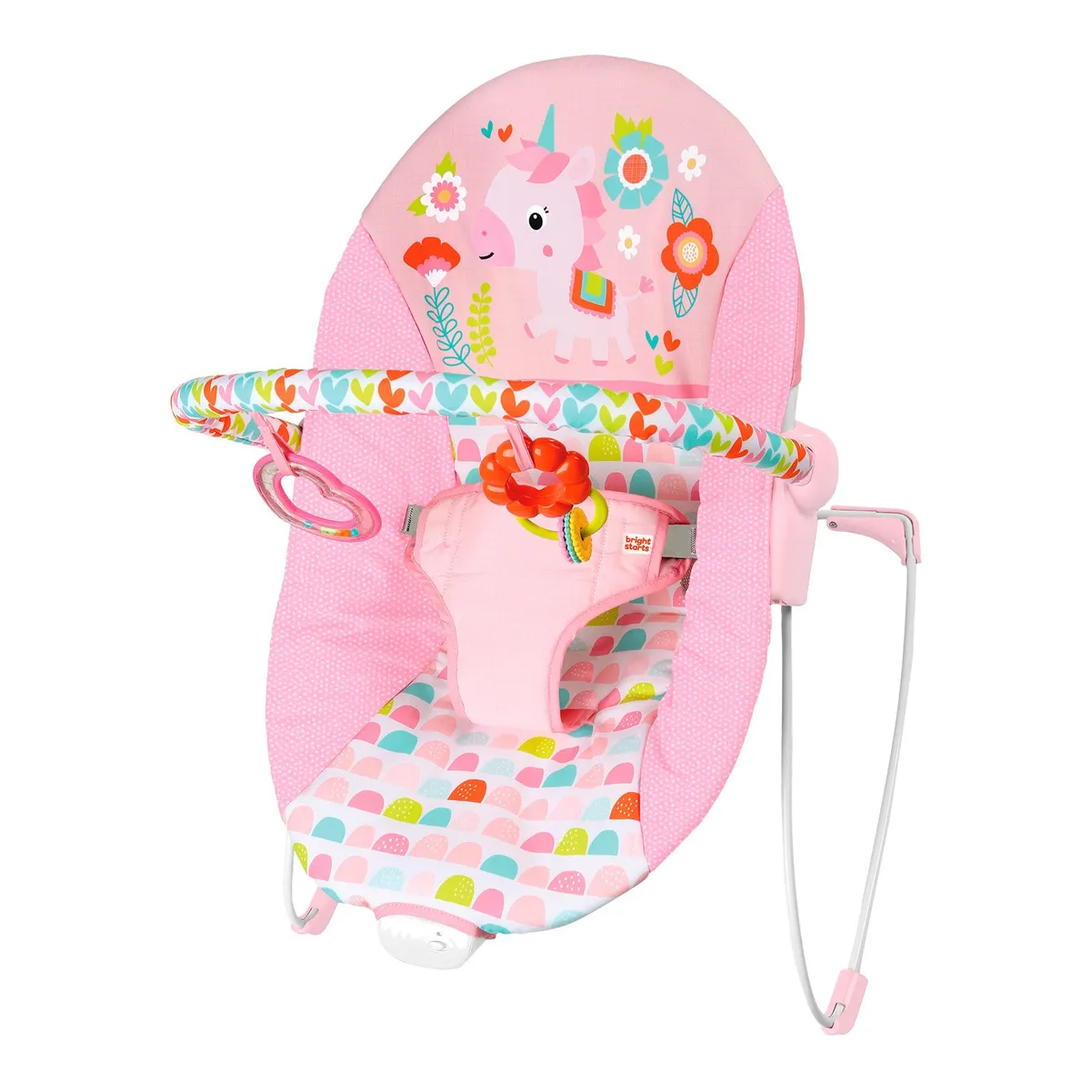BRIGHT STARTS - Silla Mecedora Bebe Fantasy Bright start Rosa 12205