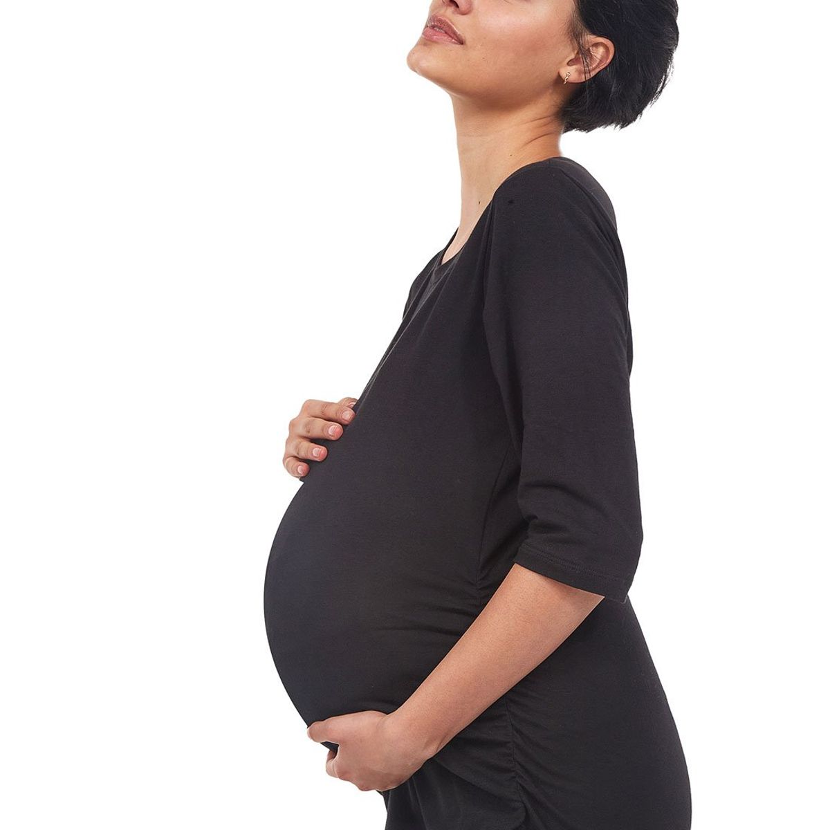 SANTANA - Blusa Básica Materna Victoria Negro