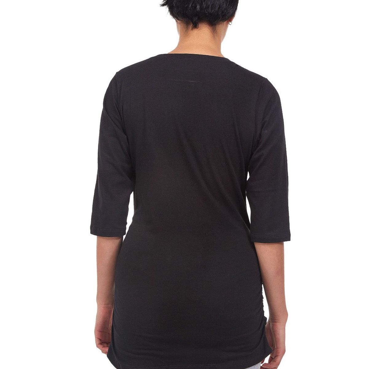 SANTANA - Blusa Básica Materna Victoria Negro