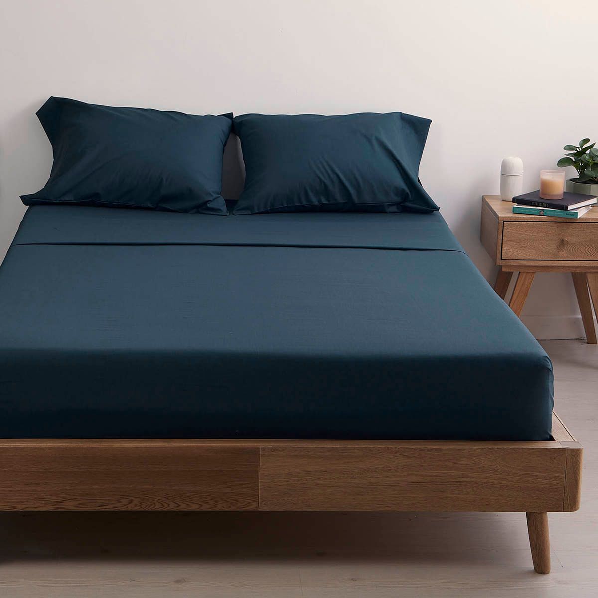 DISTRIHOGAR - Juego De Sábanas Mix And Match 150 Hilos Azul Doble