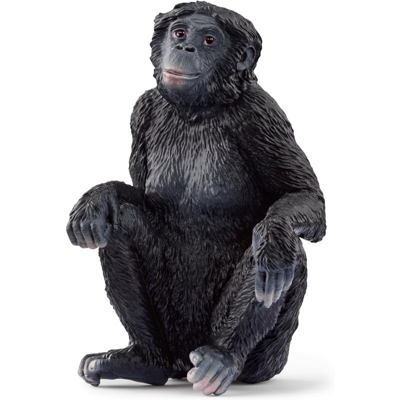 JUGANDO Y EDUCANDO - Figura Coleccionable Chimpancé Hembra Pintada A Mano Schleich