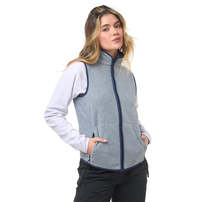 SANTANA - Chaleco Térmico Mujer Laguna de Tota Gris Medio