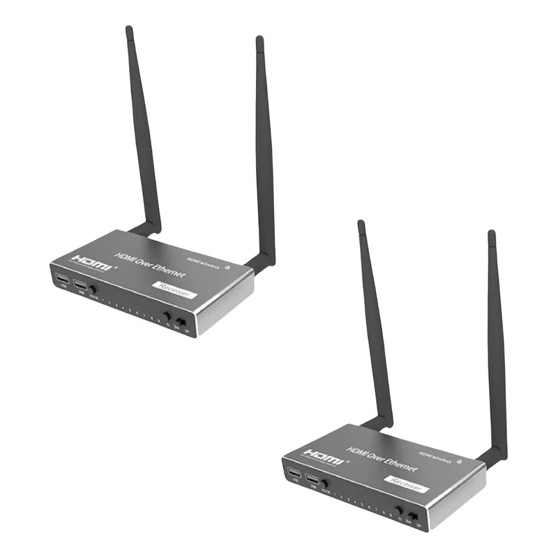 GENERICO - Transmisor Hdmi Inalámbrico Receptor Emisor 200 Metros 1 A 4