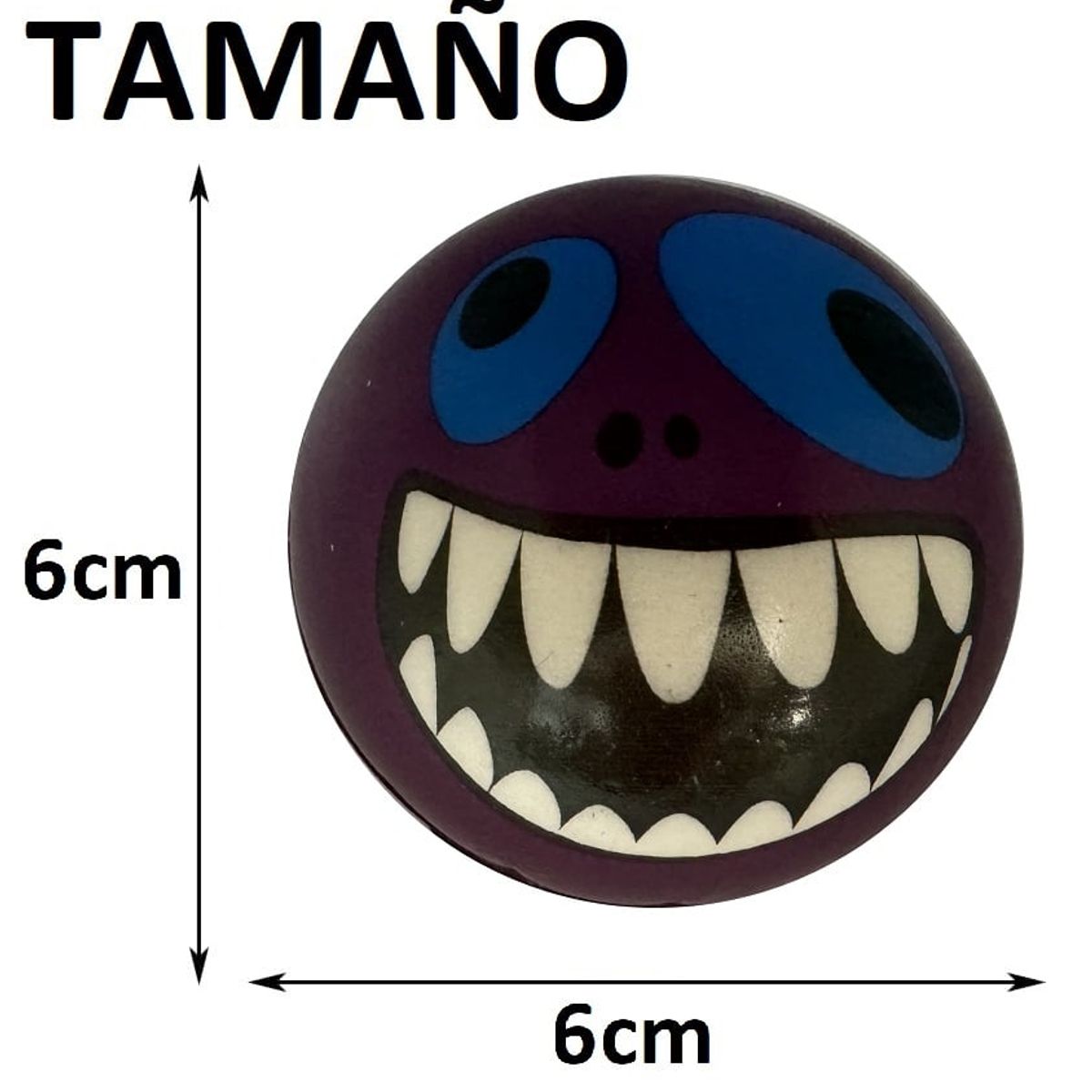 GENERICO - Pelotas Antiestrés Pequeña De Colores X6u Monsters