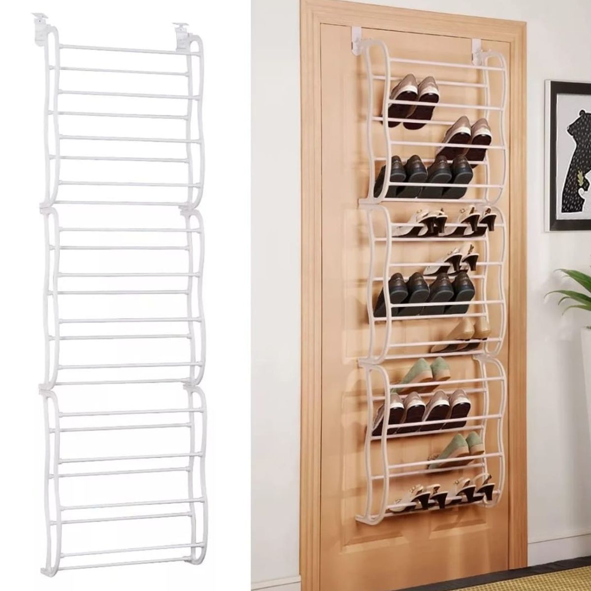 GENERICO - Organizador Zapatos Puerta 36 Pares Resistente Zapatero