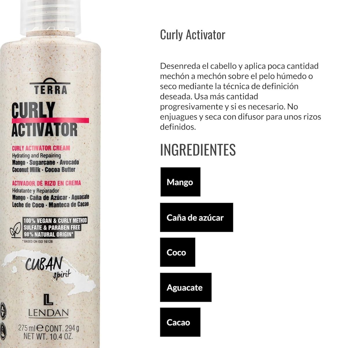 LENDAN - Activador Curly Lendan Terra Vegan 275mL