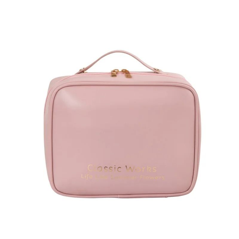 GENERICO - COSMETIQUERA NECESER ORGANIZADOR VIAJE MAQUILLAJE-ROSA