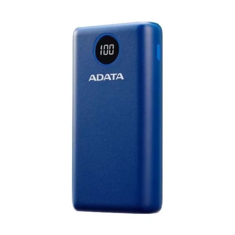 ADATA - Power Bank 20000mah Carga Rápida Qcpd Adata P20000QCD Azul