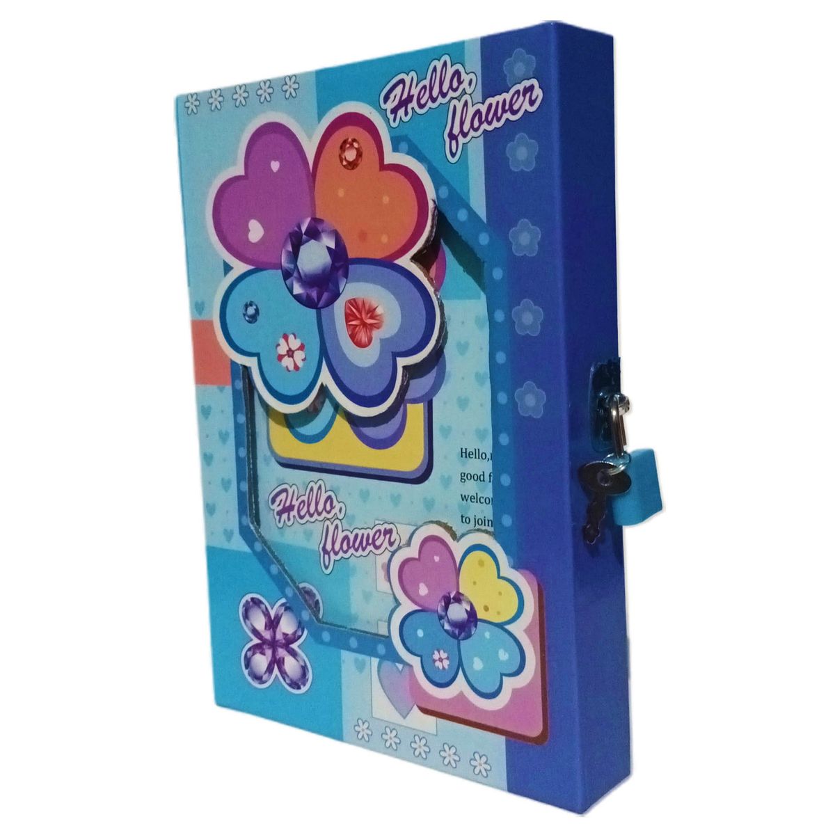 GENERICO - Diario Infantil Azul Con Candado + Llave Juguetería