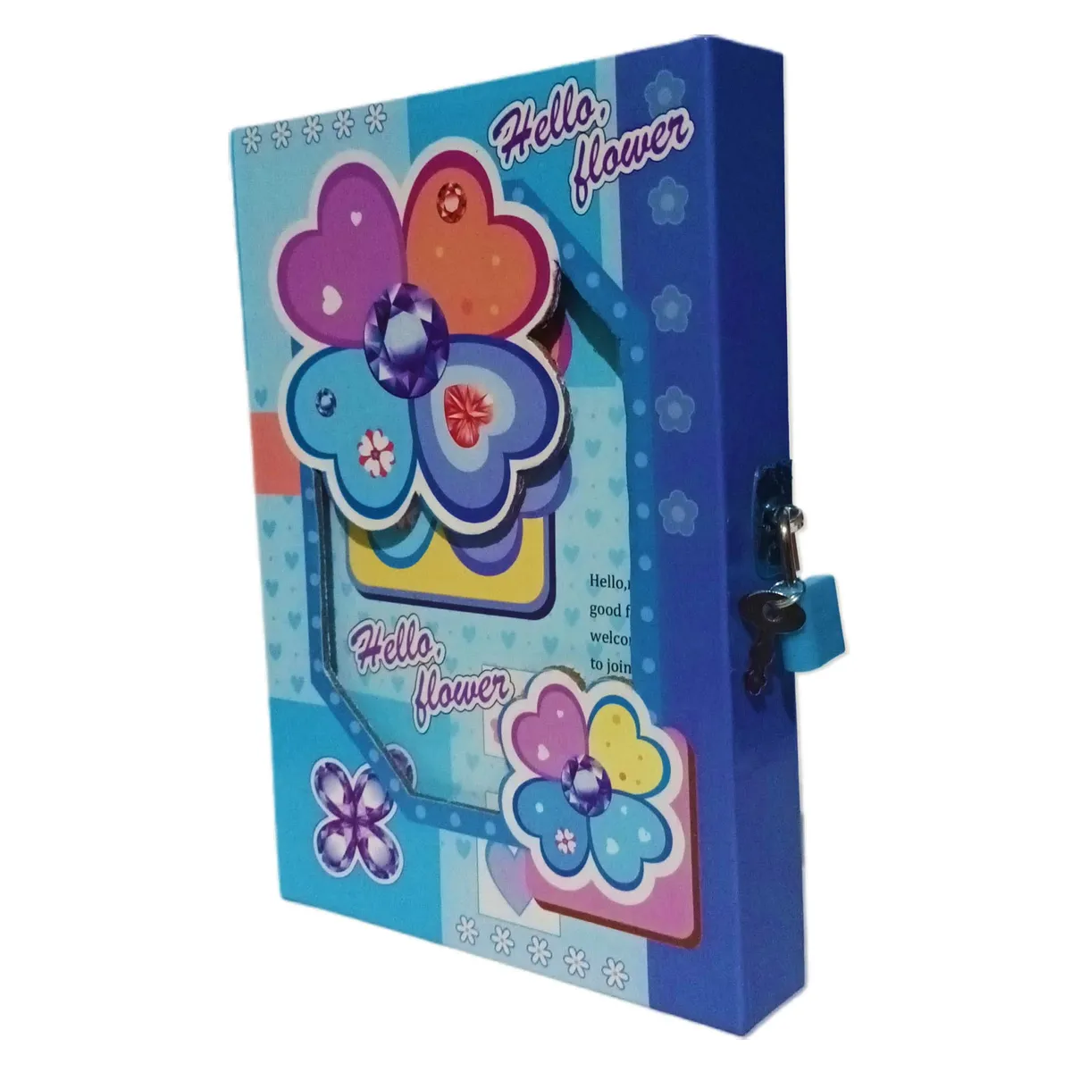 GENERICO - Diario Infantil Azul Con Candado + Llave Juguetería