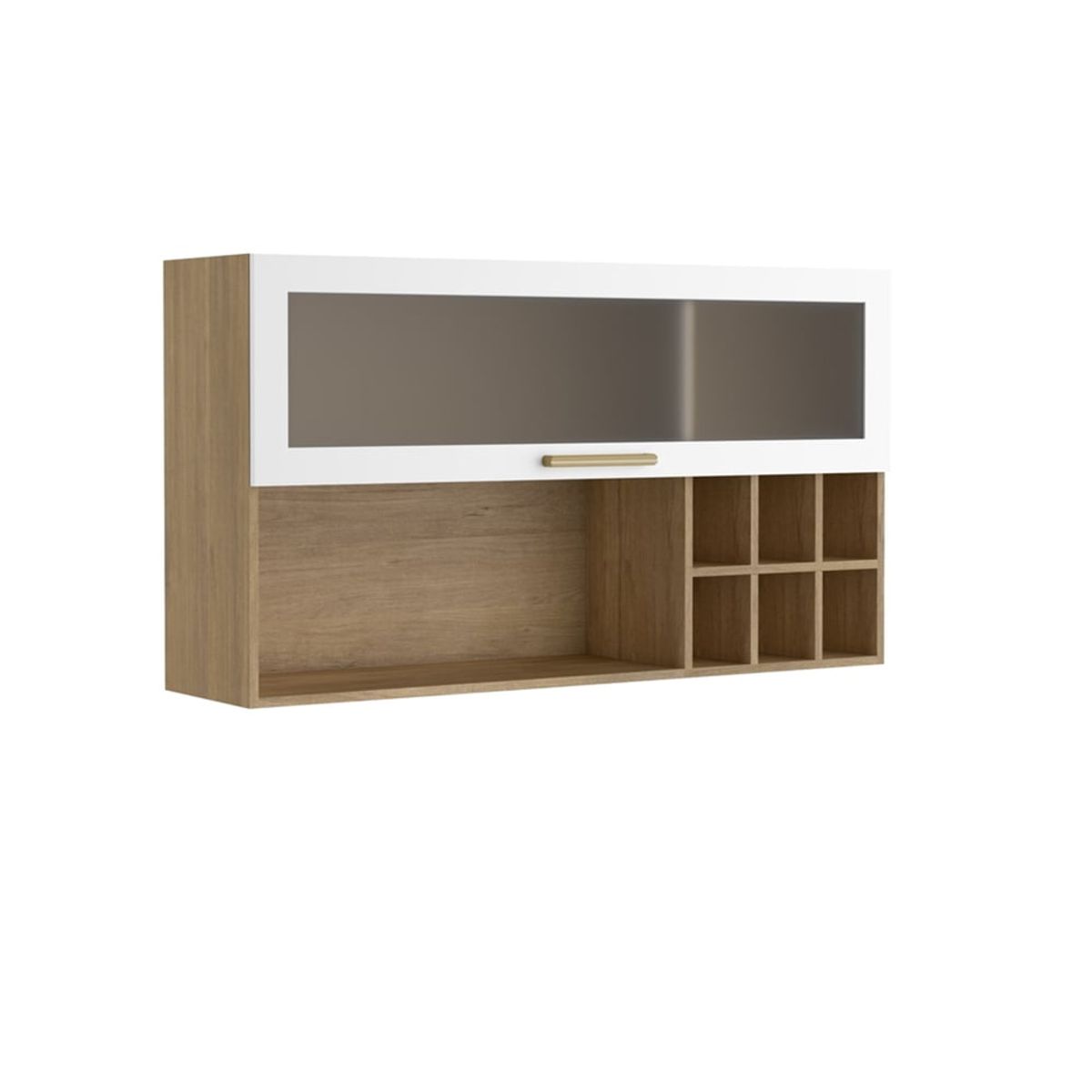BERTOLINI - Mueble superior de cocina  de 120 cm en MDP Blanco