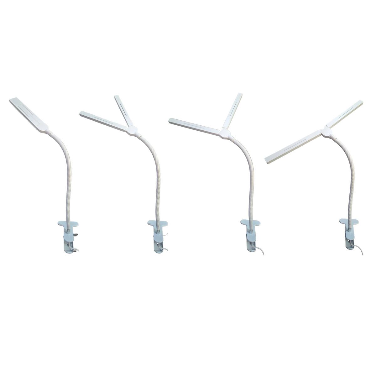 GENERAL - Lampara De Escritorio Led 919 Con Prensa Ajustable 180° Blanca