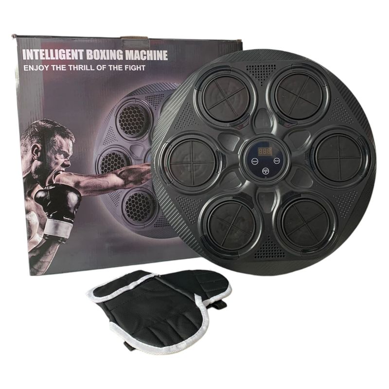 GENERICO - Máquina De Boxeo Musical Inteligente Con Guantes Color Negro