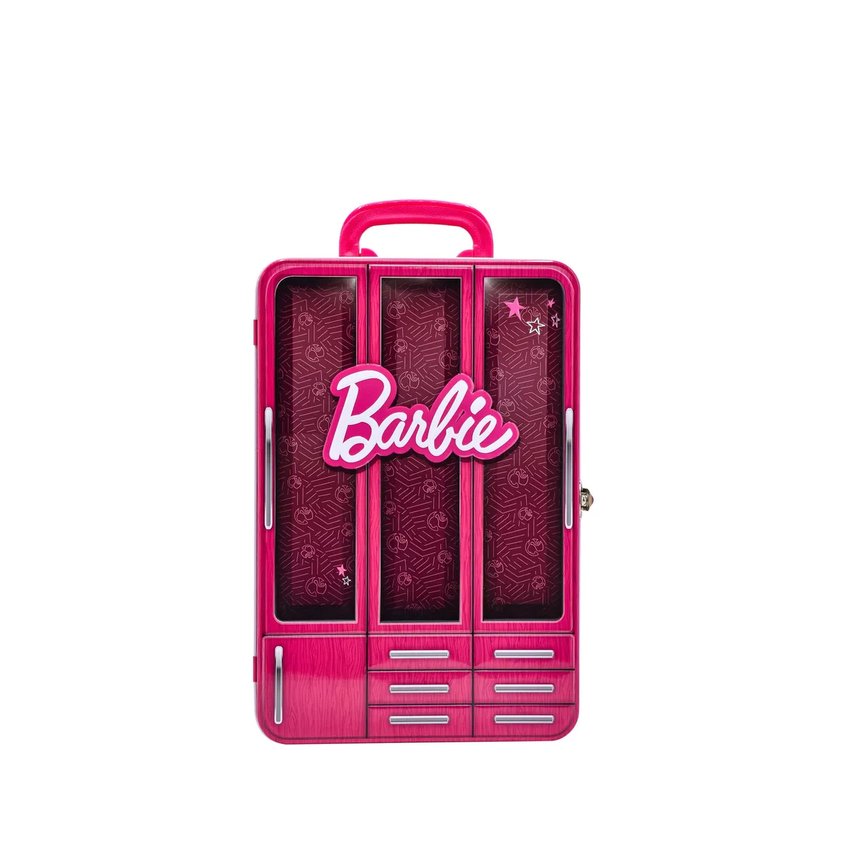 TOY LOGIC - Organizador Metálico 4 Muñecas Barbie and Friends Estuche de Colección