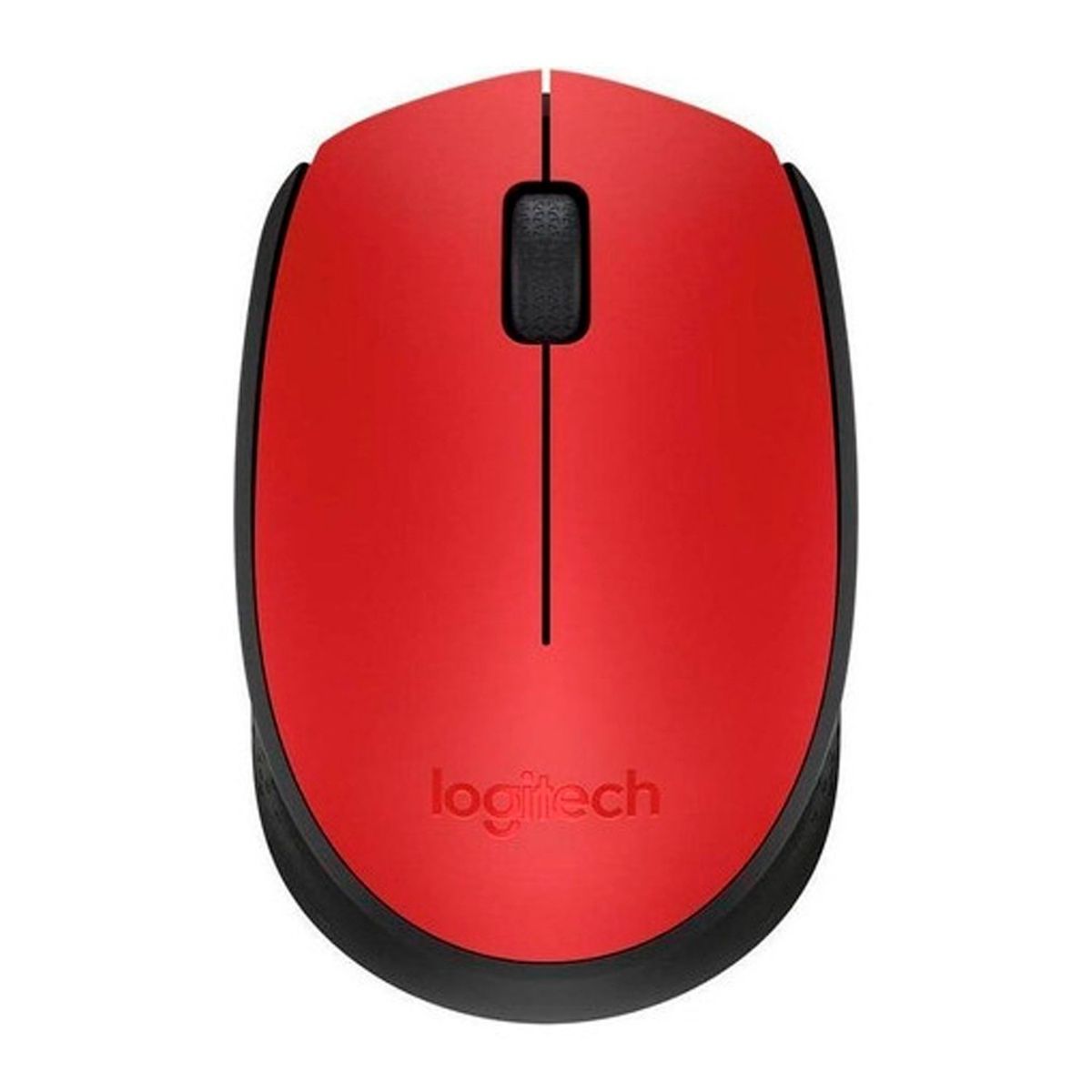 LOGITECH - Mouse Inalámbrico Logitech  M170 Rojo Y Negro