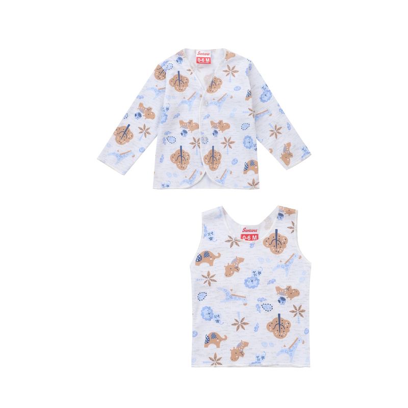 SANTANA - Camiseta Manga Larga + Esqueleto Bebé Niño Café