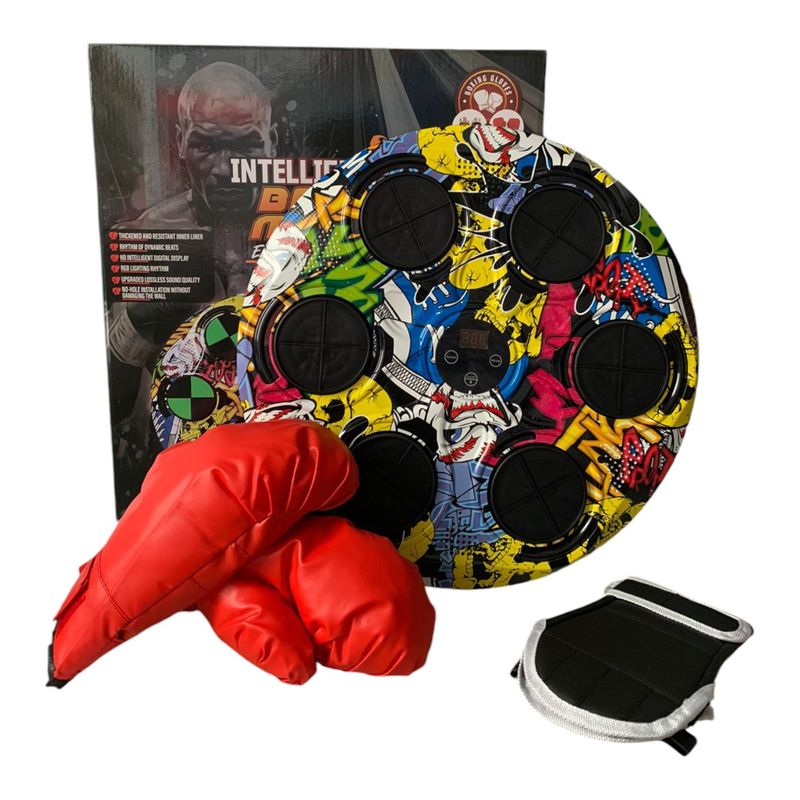 GENERICO - Máquina De Boxeo Musical Inteligente Con Guantes Amarilla