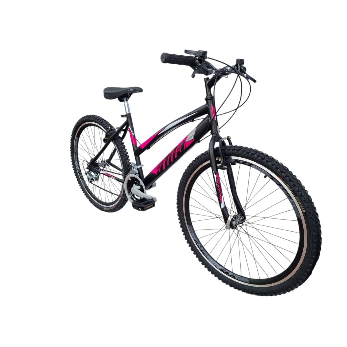 ATILA - Bicicleta Todo Terreno Rin 26 Doble Pared 18 Vel Dama Negro