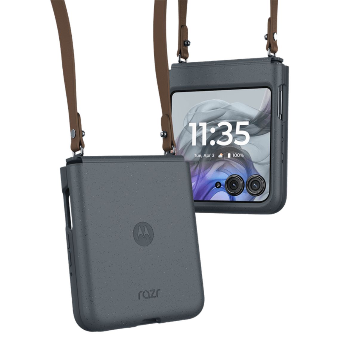 MOTOROLA - Motorola Strap Case Razr 50 Gris Carbón