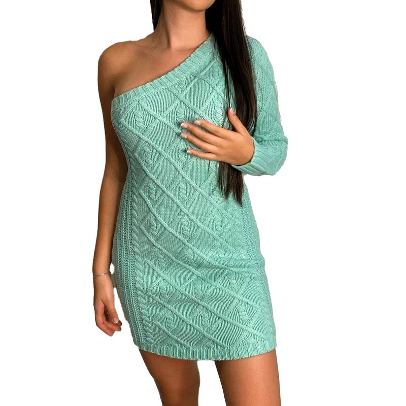 VIA7 - Vestido corto americano  una manga larga