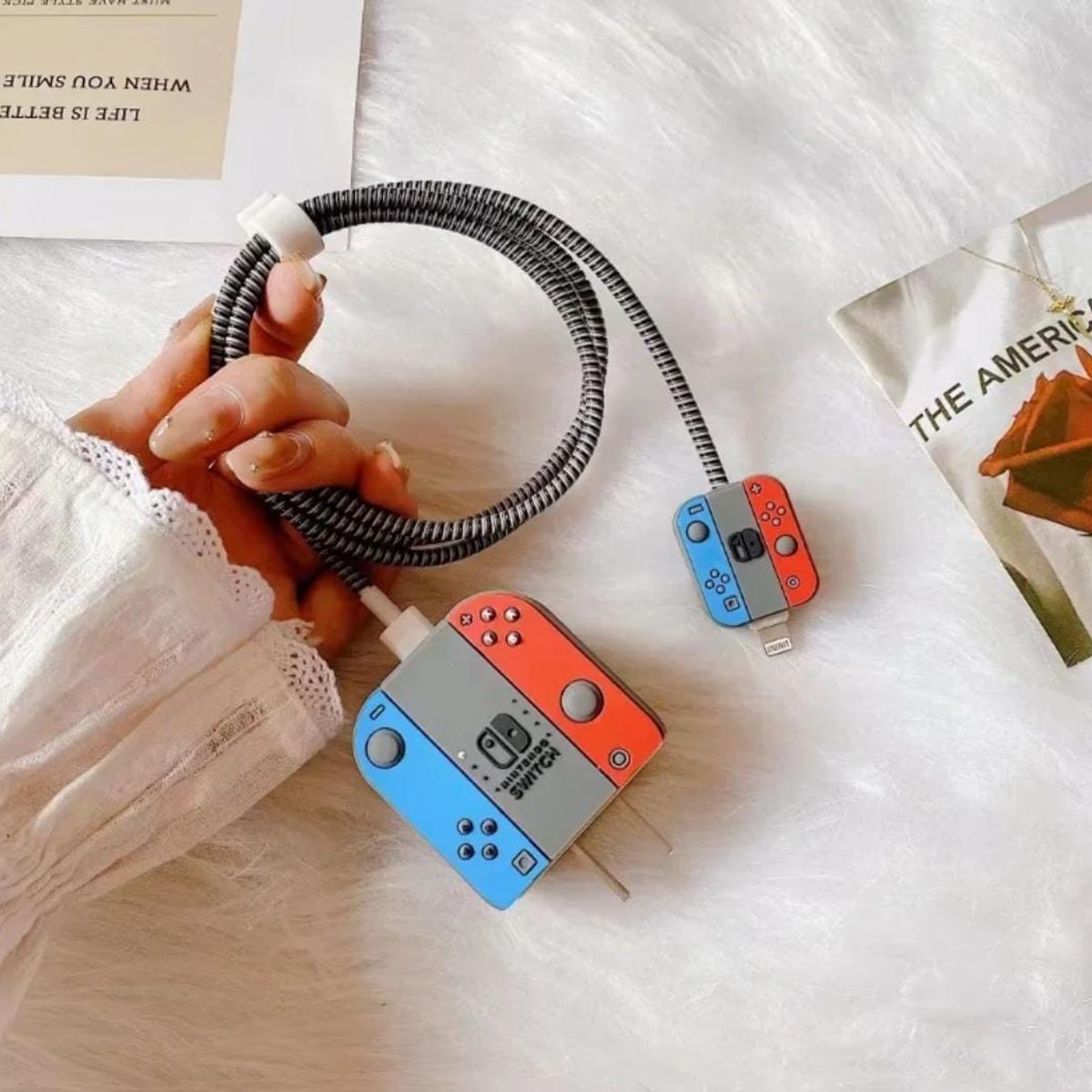 GENERICO - Funda En Silicona Protector De Cargador IPhone Nintendo Switch