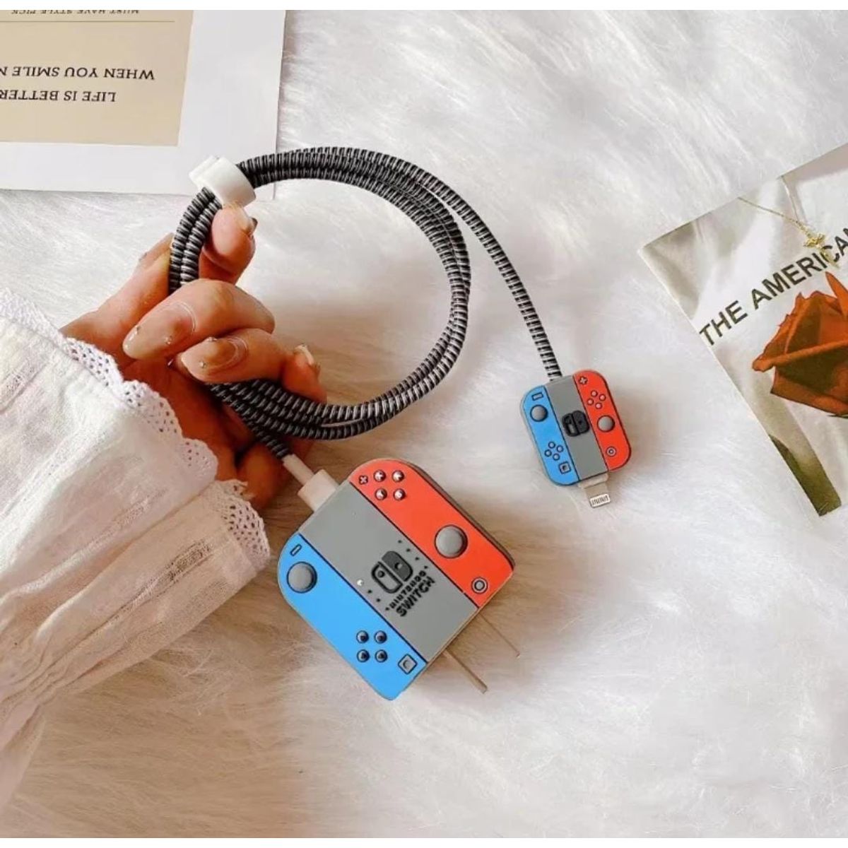 GENERICO - Funda En Silicona Protector De Cargador IPhone Nintendo Switch