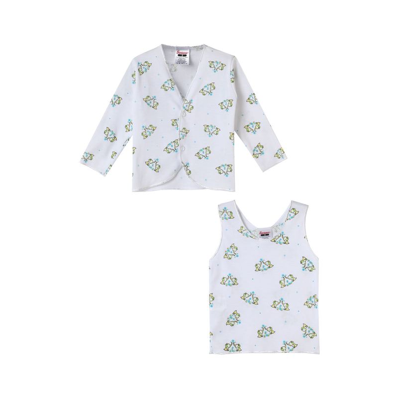 SANTANA - Camiseta Manga Larga + Esqueleto Bebé Niña Amarillo Claro