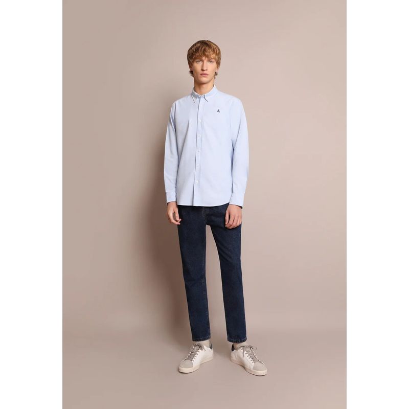 SCALPERS - Camisa oxford calavera SCALPERS Multicolor K13470SKYBLUE
