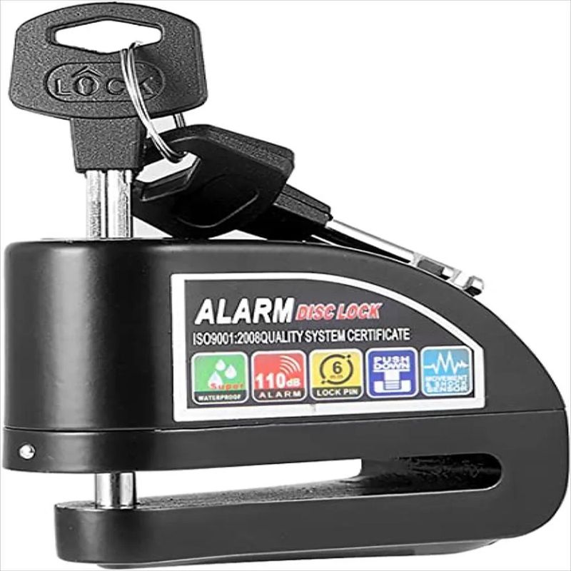 GENERICO - Candado Moto Alarma Freno De Disco