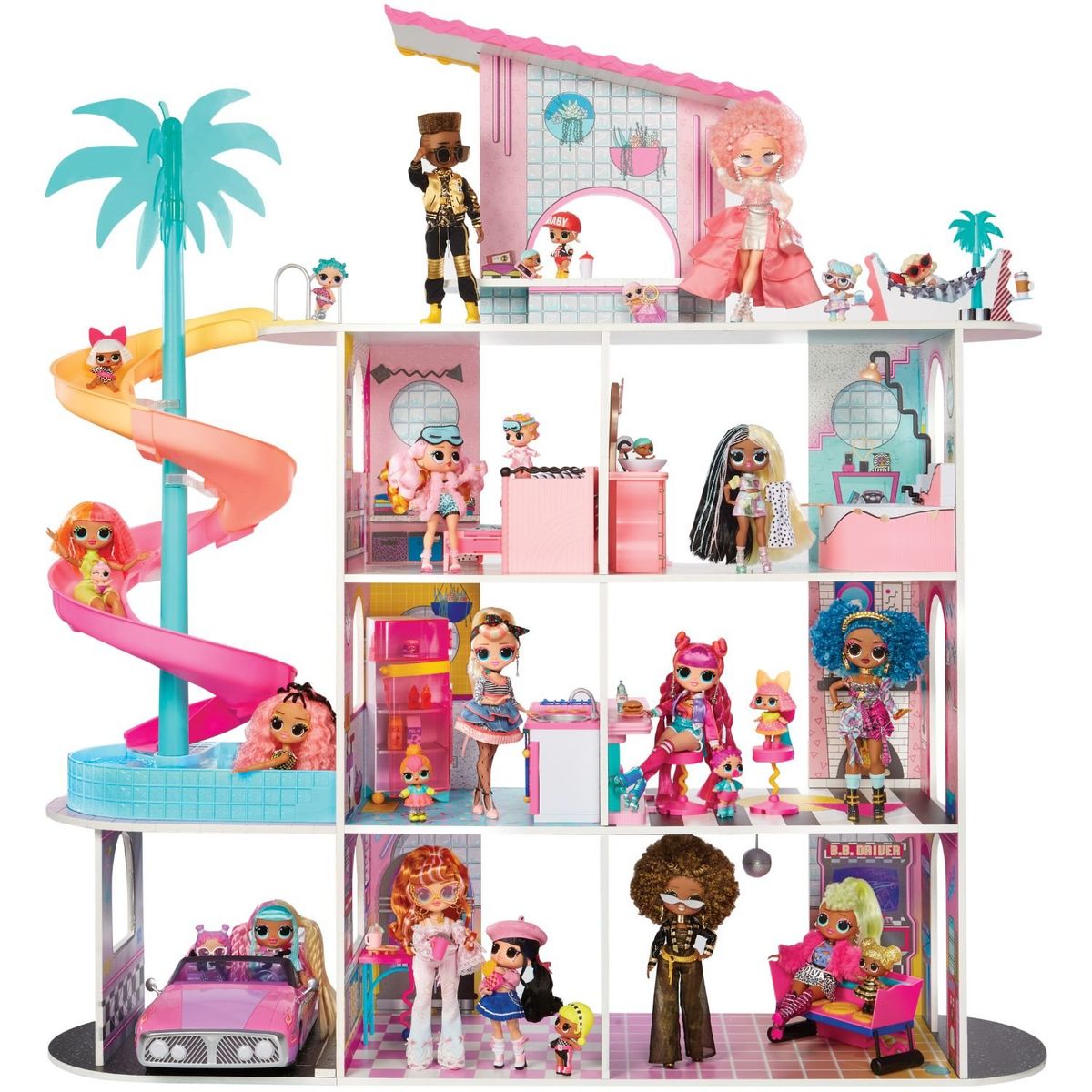 LOL - Playset LOL Surprise Casa Fashion O.M.G. Con Más de 85 Sorpresas