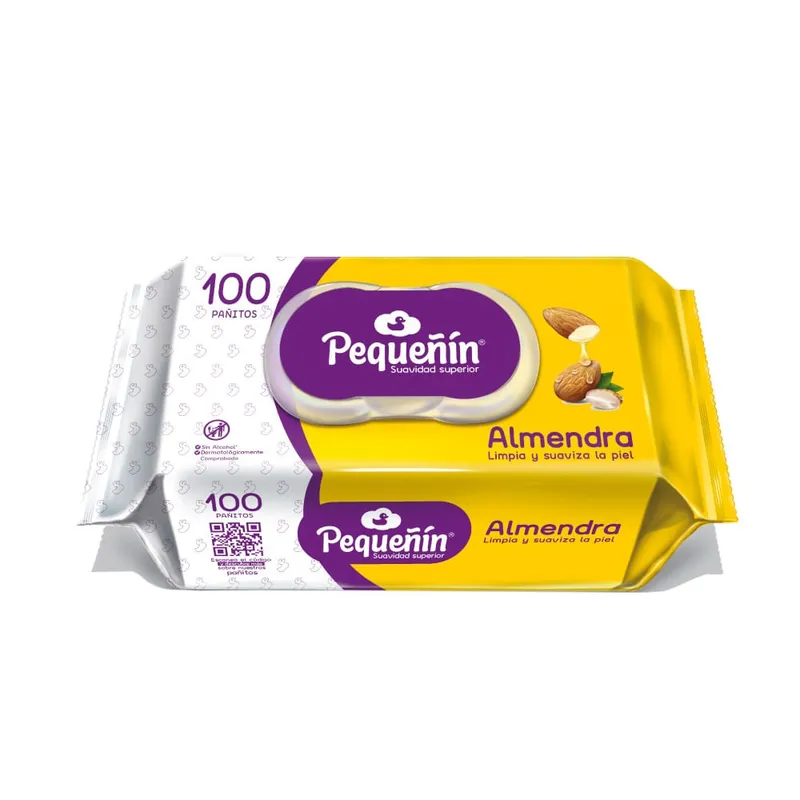 PEQUEÑIN - Pañitos Humedos Pequeñin Almendra X 100Und