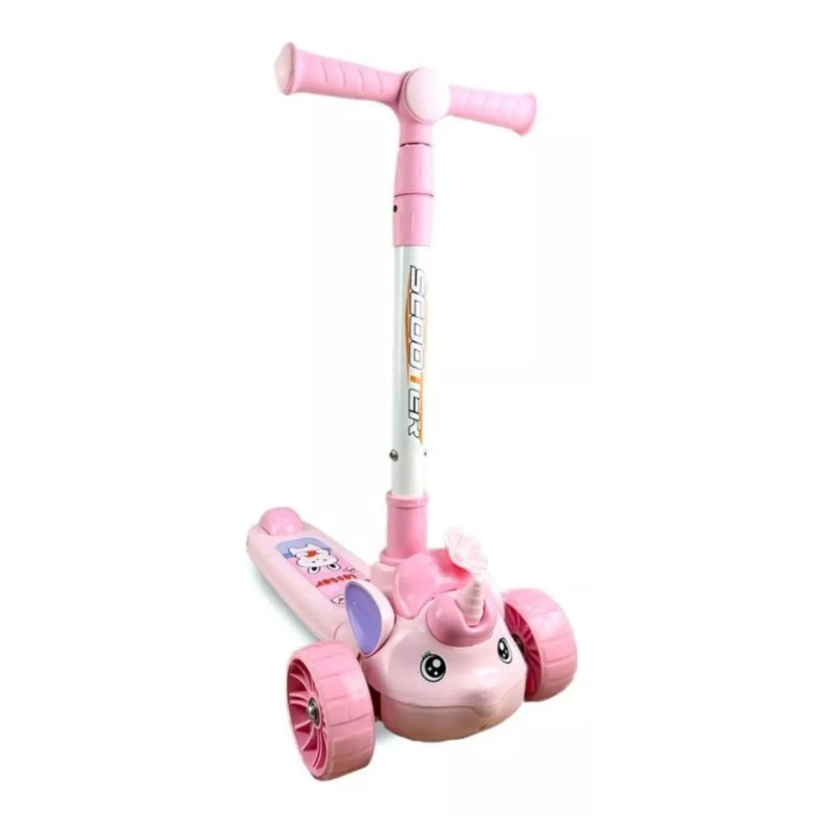 GENERICO - Patineta Scooter Unicornio Niña Monopatín Infantil Rosado