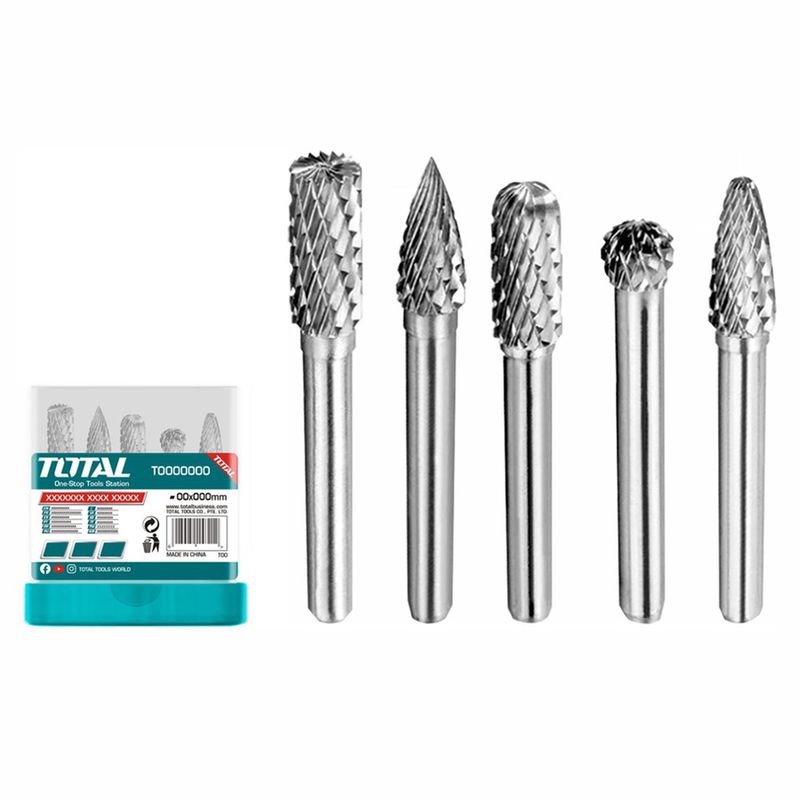TOTAL - Accesorios Para Moto Tool De Carburo 5 Pzs Total (Takc0651)